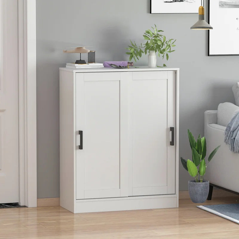 Shoe Rack: Two Sliding Door Shoe Cabinets