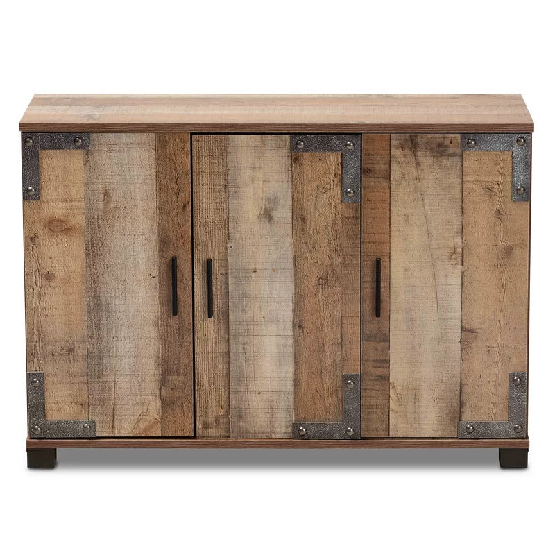 Shoe Rack: Wood 12 Pair Shoe Storage Cabinet