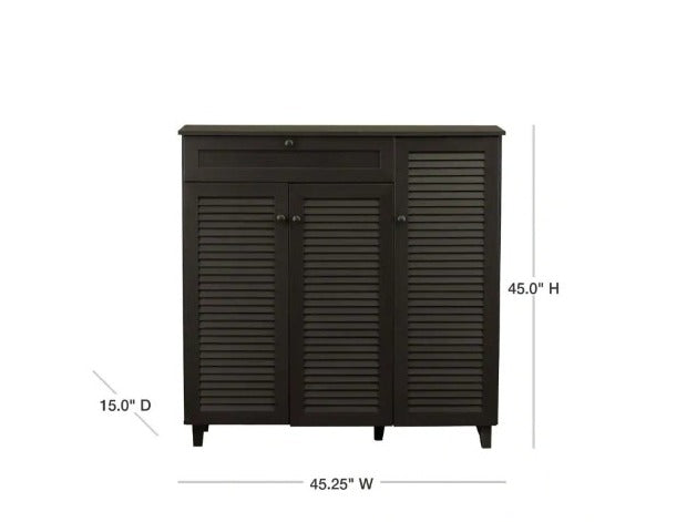 Shoe Rack Wood Shoe Storage Cabinet