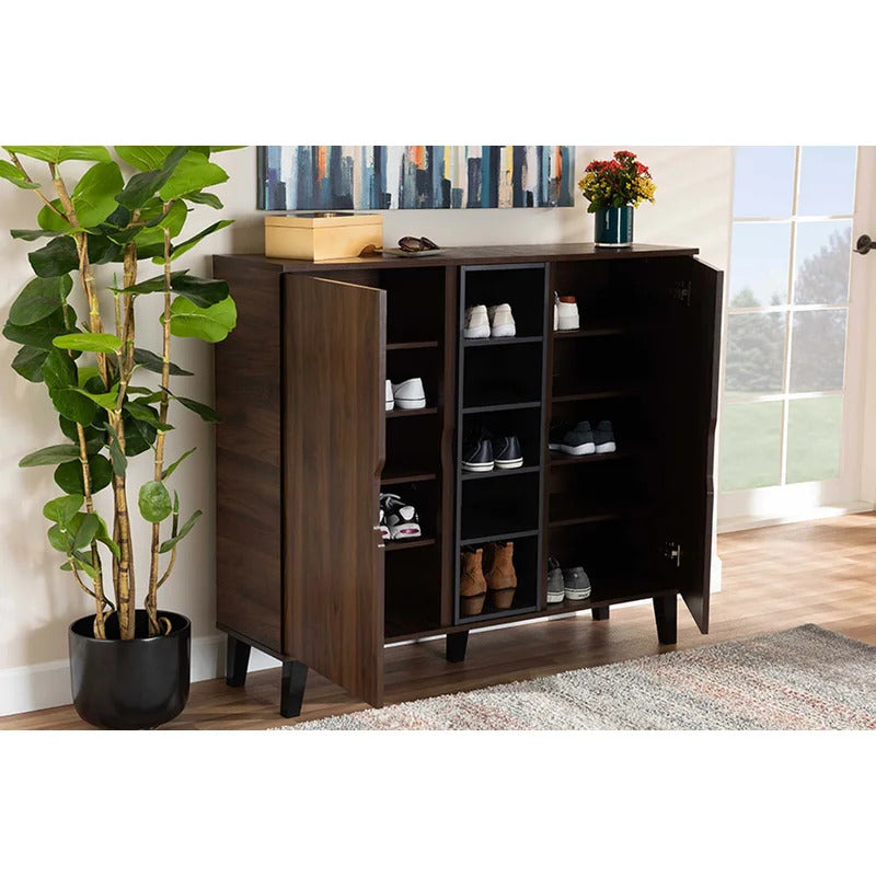 Shoe Rack: Wooden Shoe Storage Cabinet