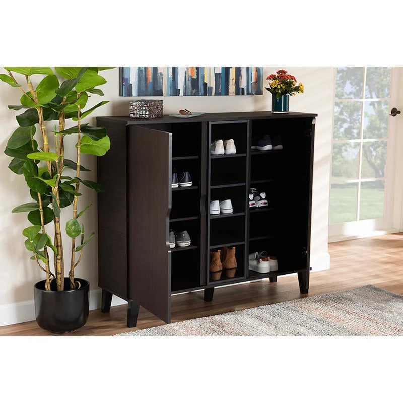 Shoe Rack: Wooden Shoe Storage Cabinet
