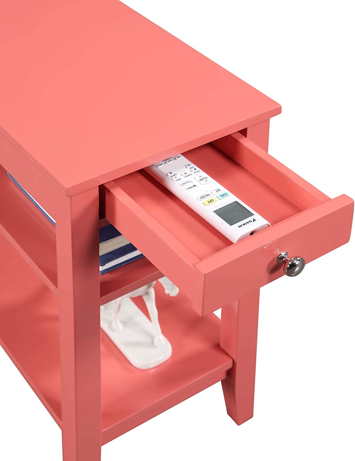 Side Tables : American Heritage Three Tier End Table with Drawer