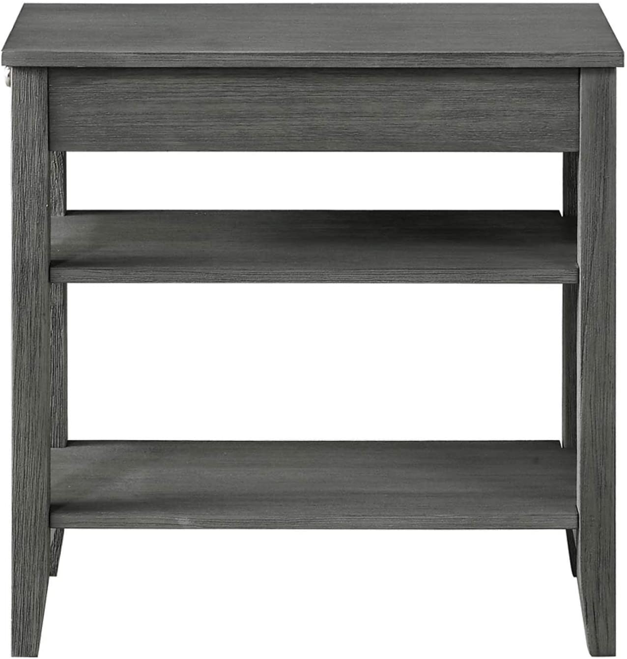 Side Tables : American Heritage Three Tier End Table with Drawer