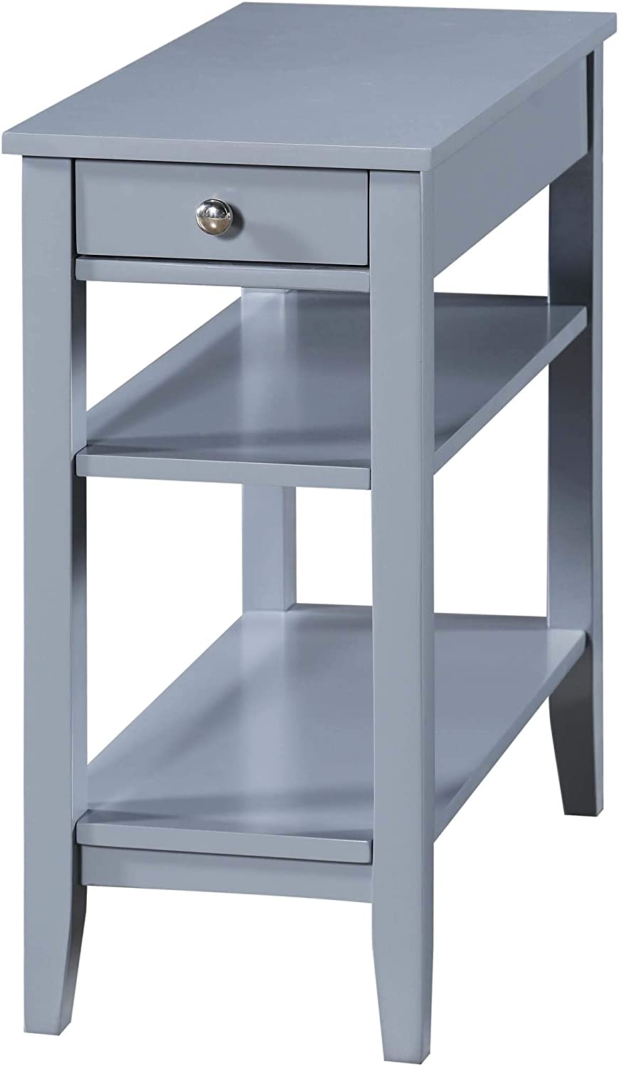 Side Tables : American Heritage Three Tier End Table with Drawer