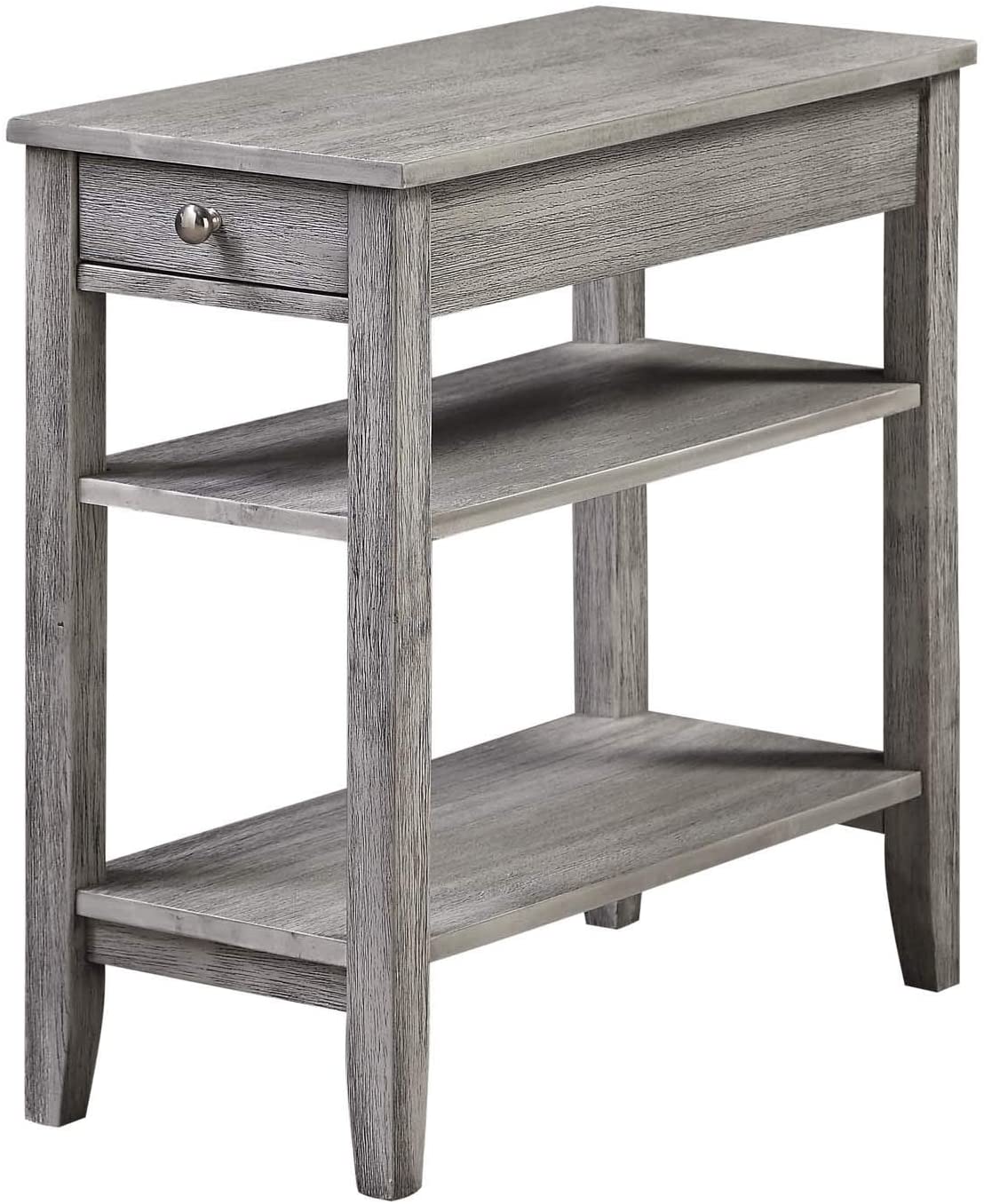 Side Tables : American Heritage Three Tier End Table with Drawer