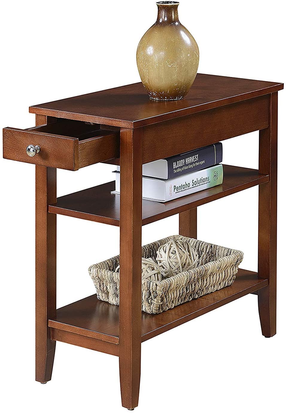 Side Tables : American Heritage Three Tier End Table with Drawer
