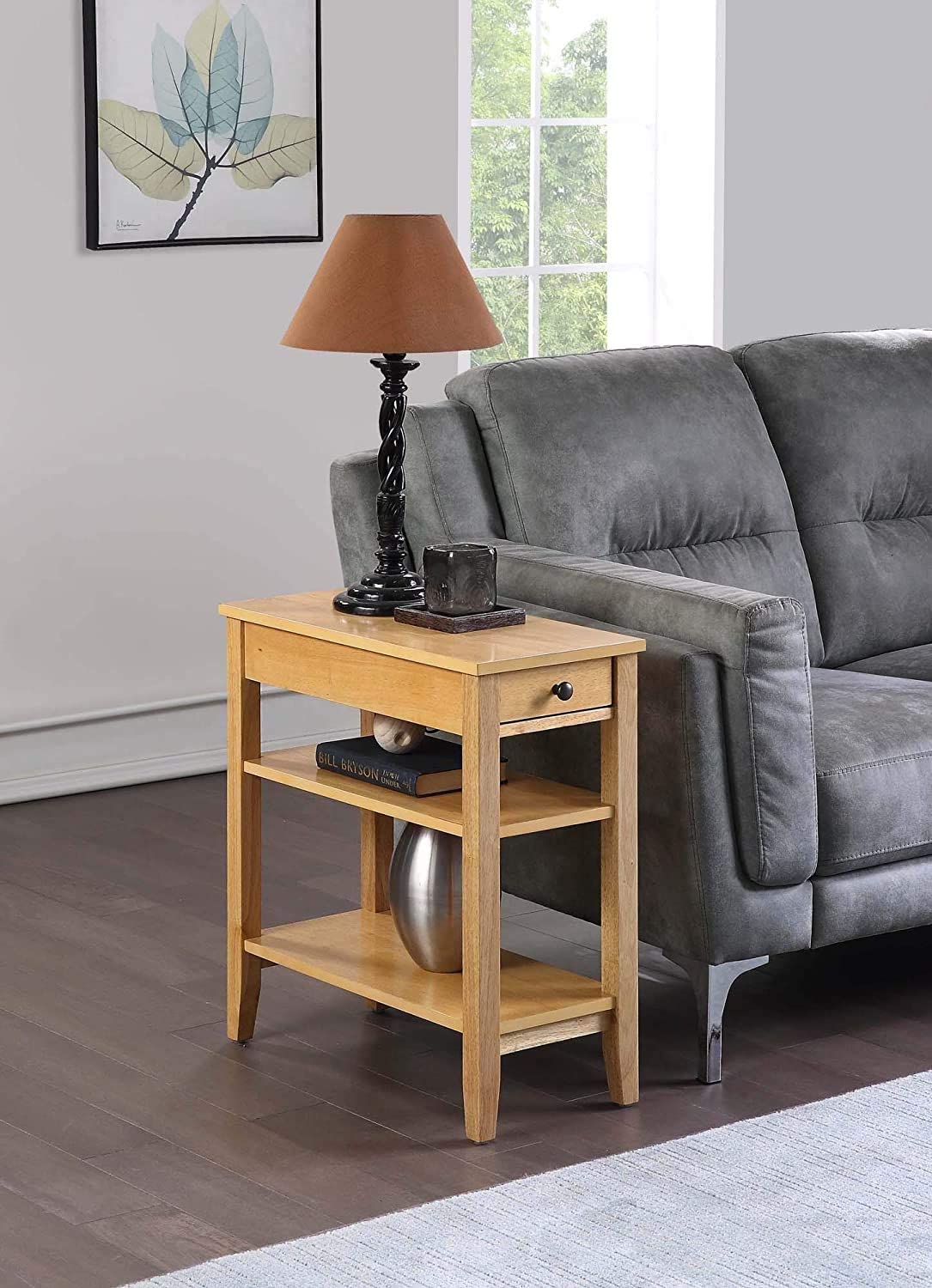 Side Tables : American Heritage Three Tier End Table with Drawer