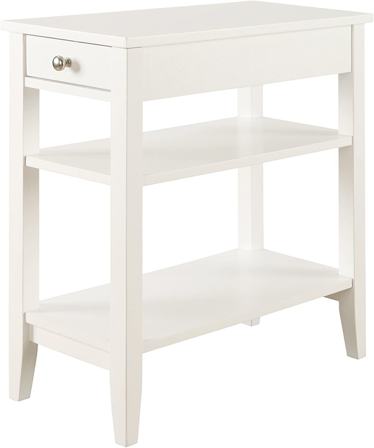 Side Tables : American Heritage Three Tier End Table with Drawer