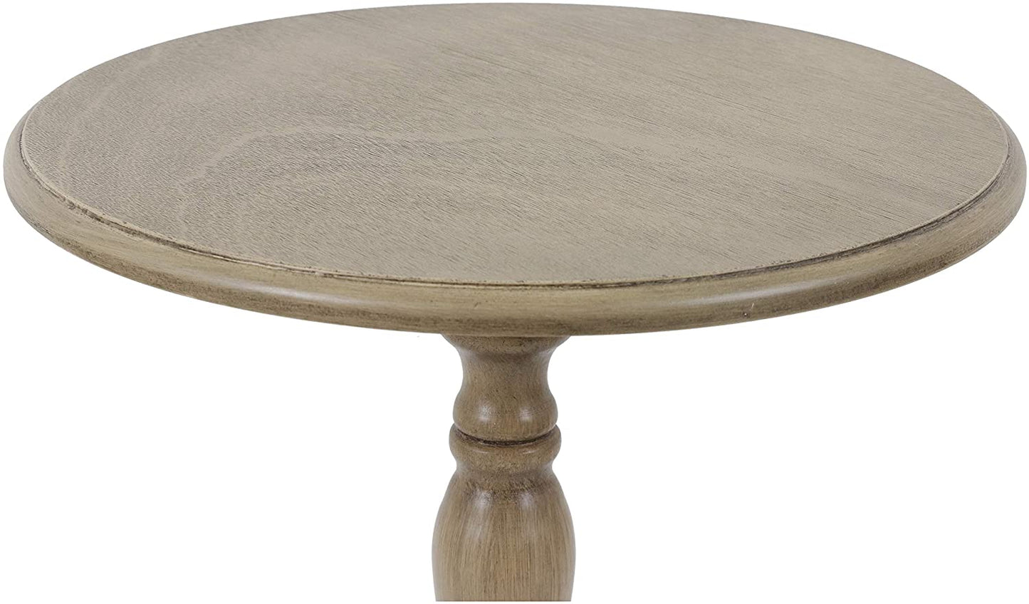 Side Tables: Antique Pedestal Accent Table