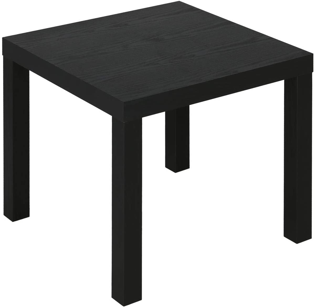Side Tables: Black Wood Modern End Table