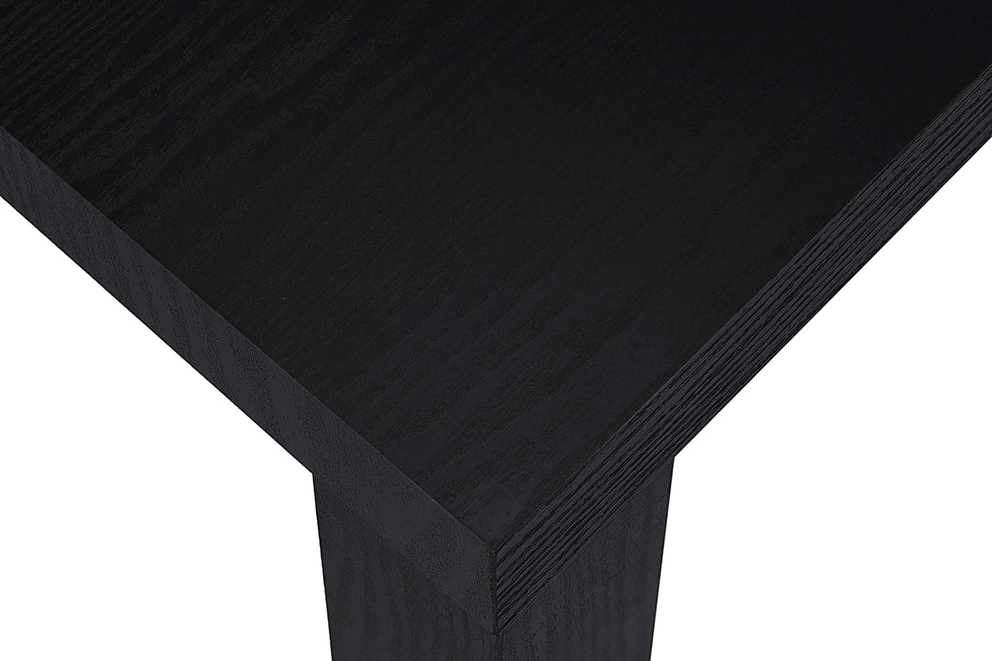 Side Tables: Black Wood Modern End Table