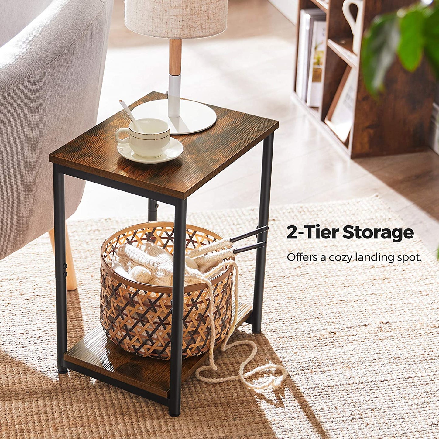 Side Tables : End Table, Side Table with Storage Shelf