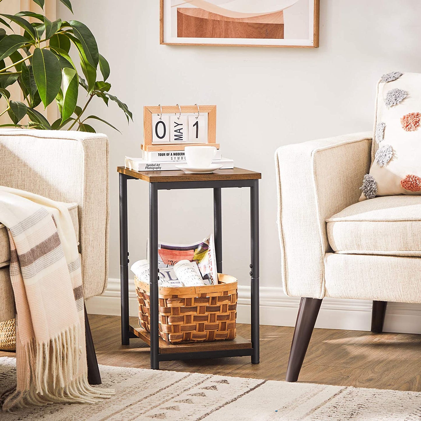 Side Tables : End Table, Side Table with Storage Shelf