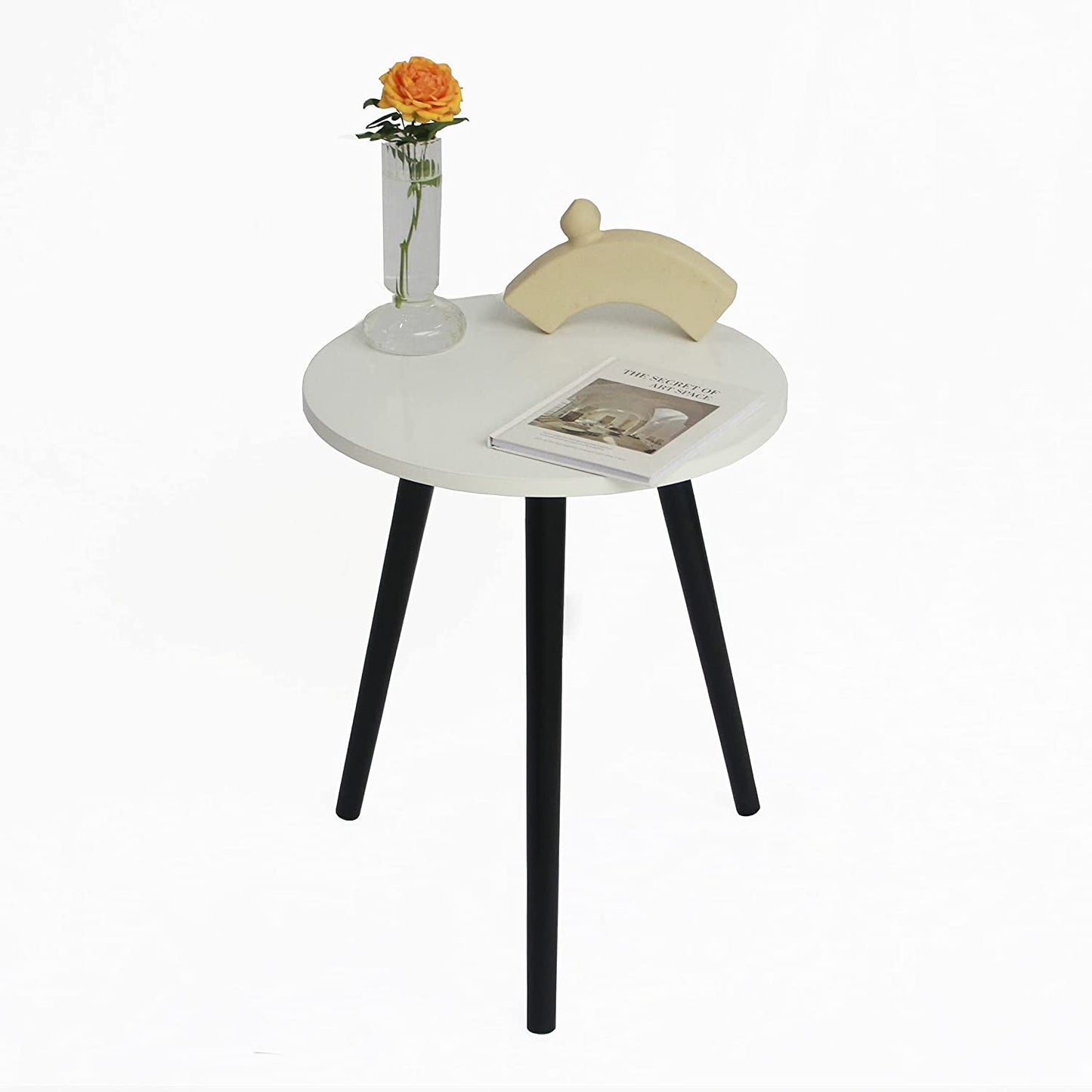 Side Tables: Modern Round Nightstand End Table