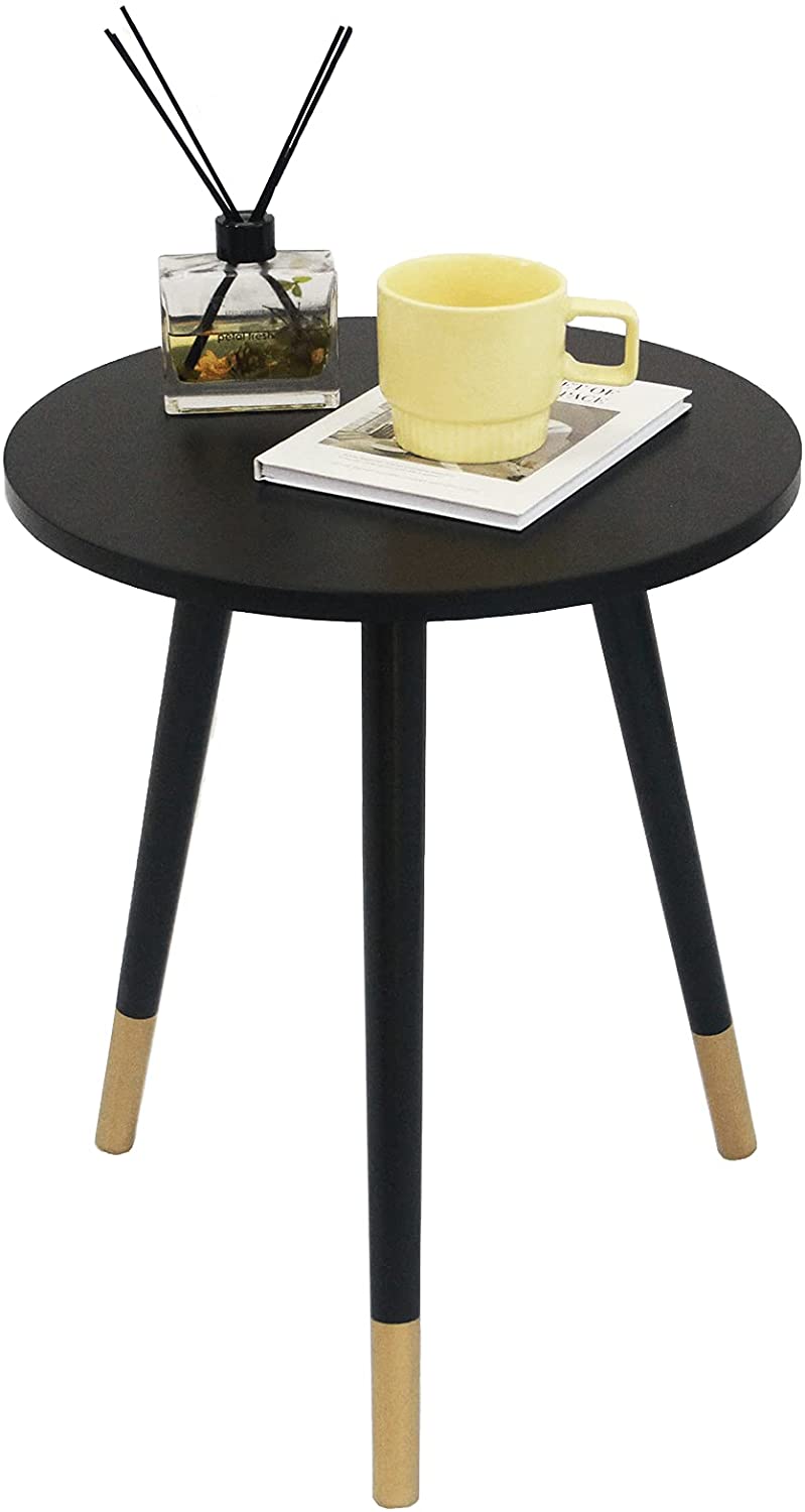 Side Tables: Modern Round Nightstand End Table