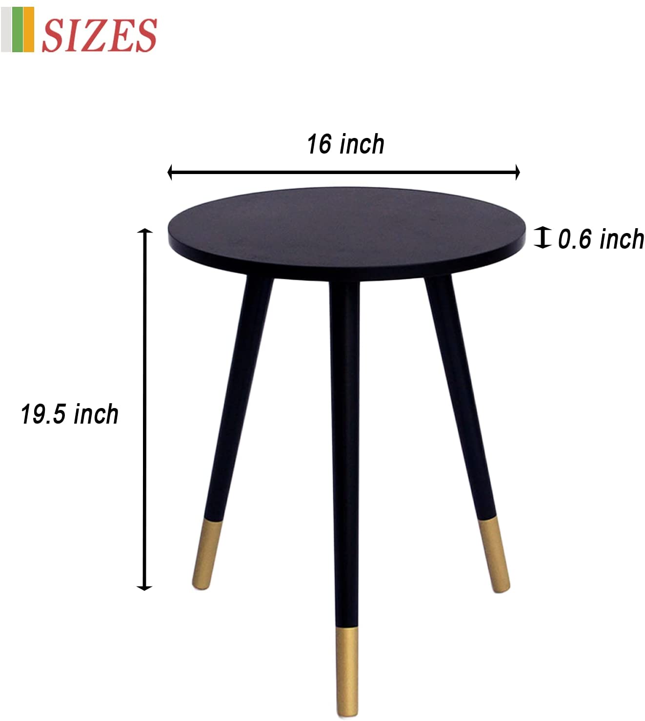 Side Tables: Modern Round Nightstand End Table