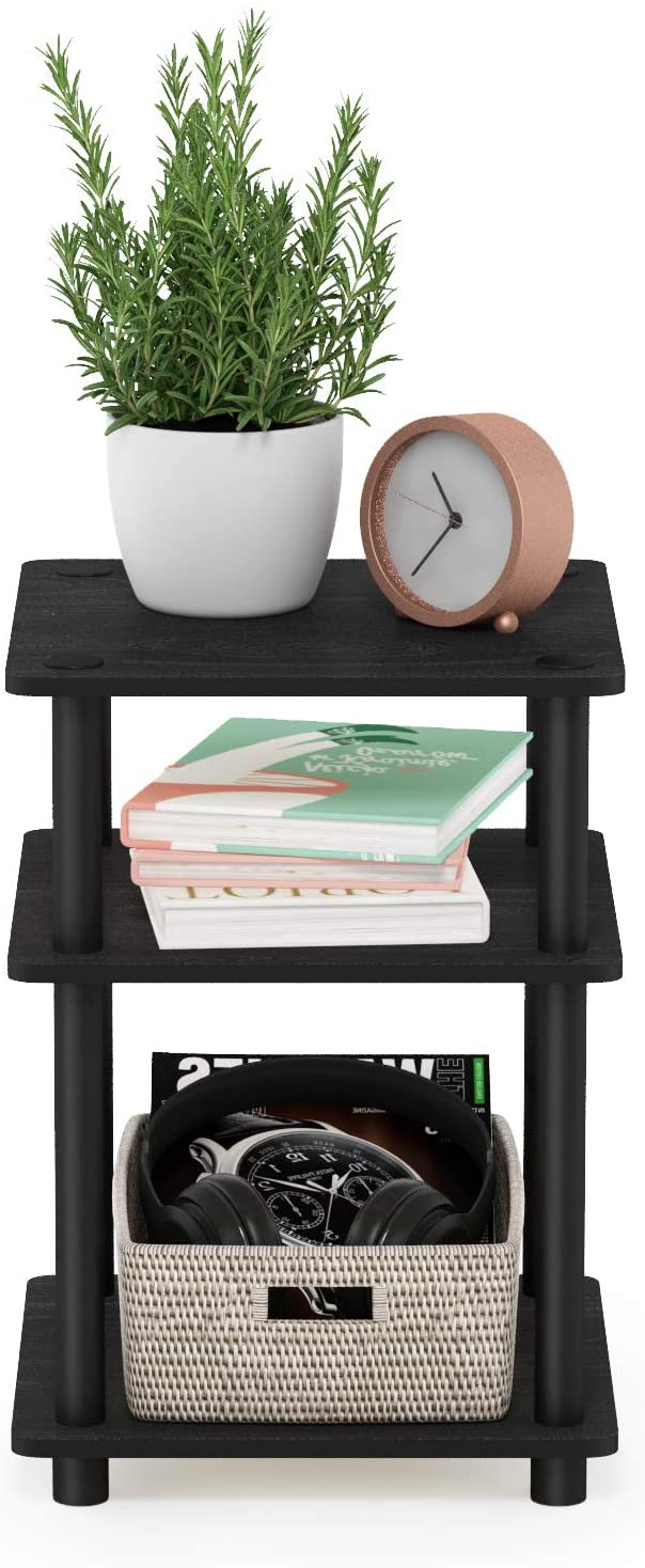 Side Tables: Multipurpose Shelf, Blackwood/Black