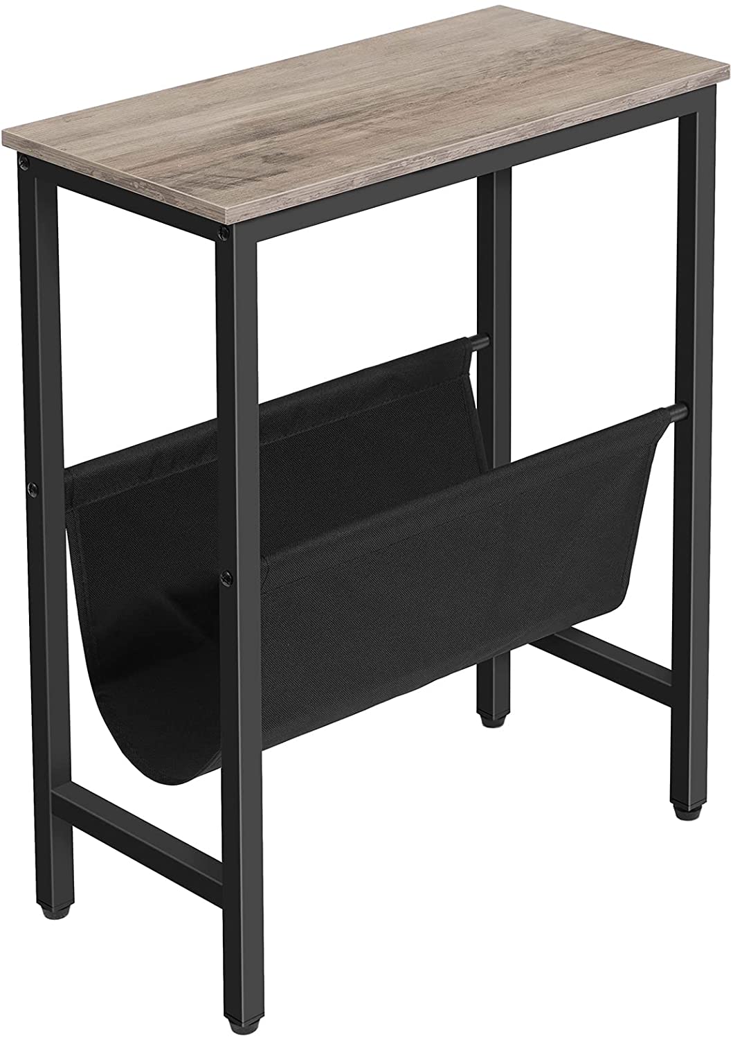 Side Tables: Narrow End Table with Magazine Holder Sling