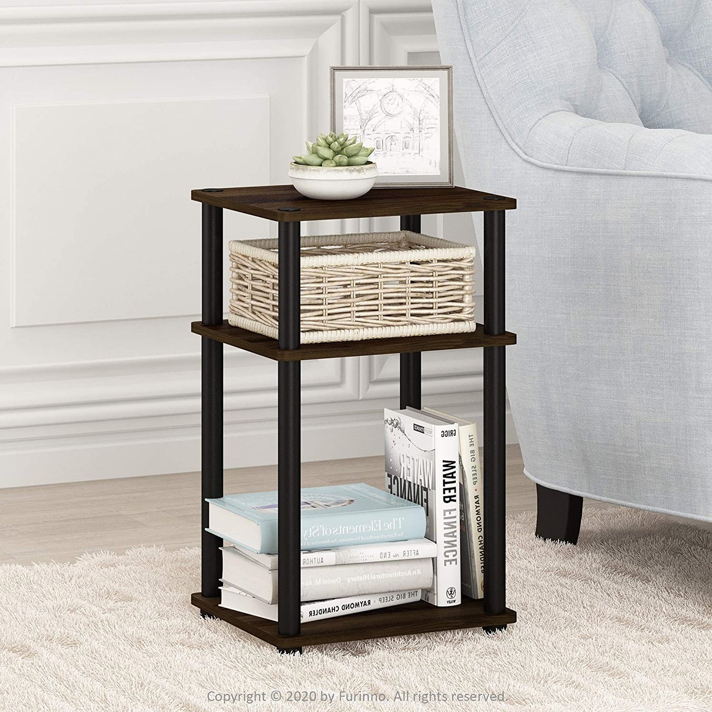 Side Tables: Just 3-Tier End Table, 1-Pack
