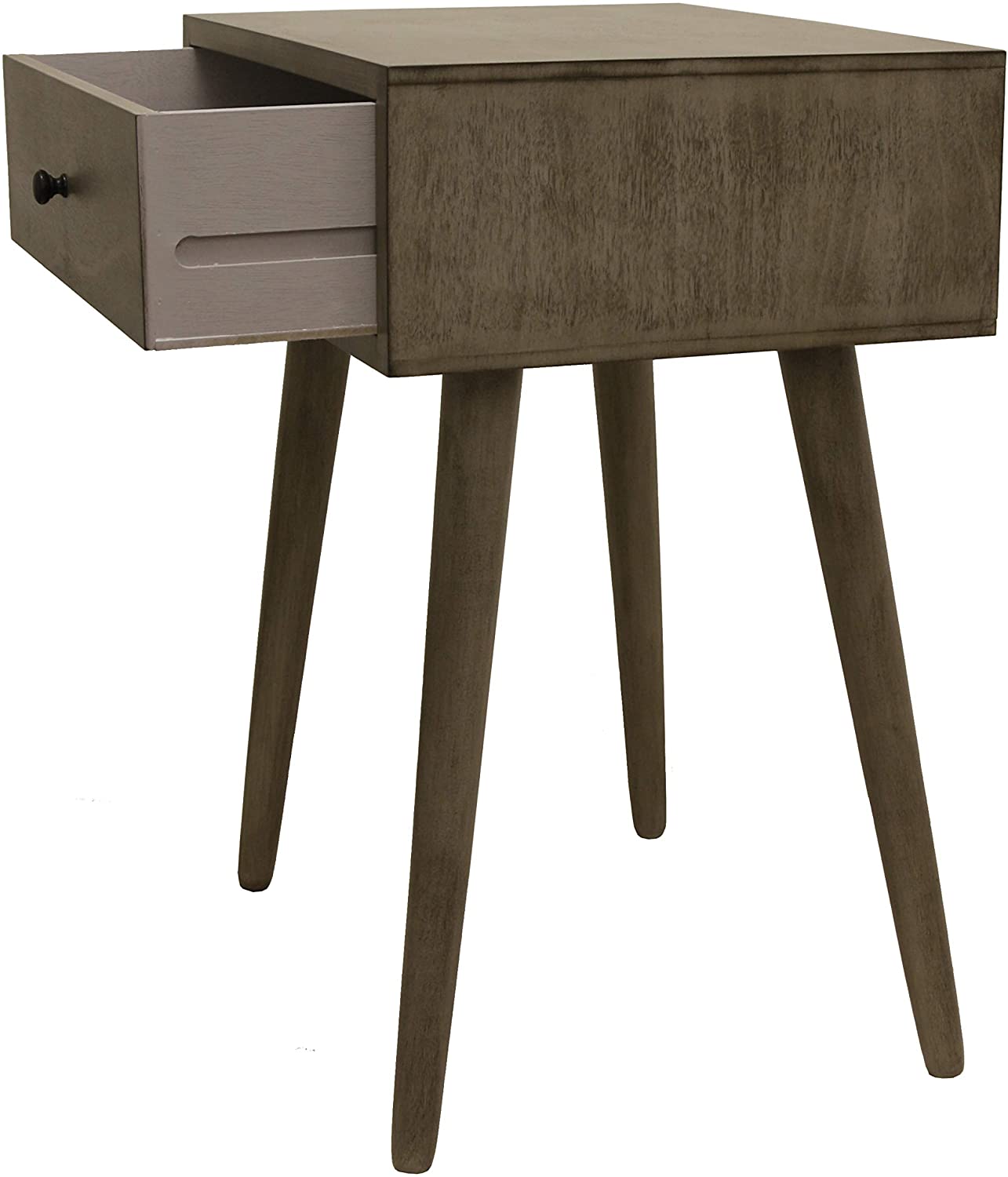 Side Tables: Wood One Drawer Side Table