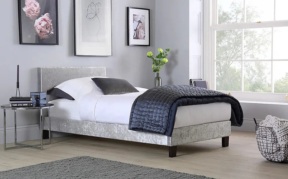 Single Bed: Berlin Style Fabric Single Bed