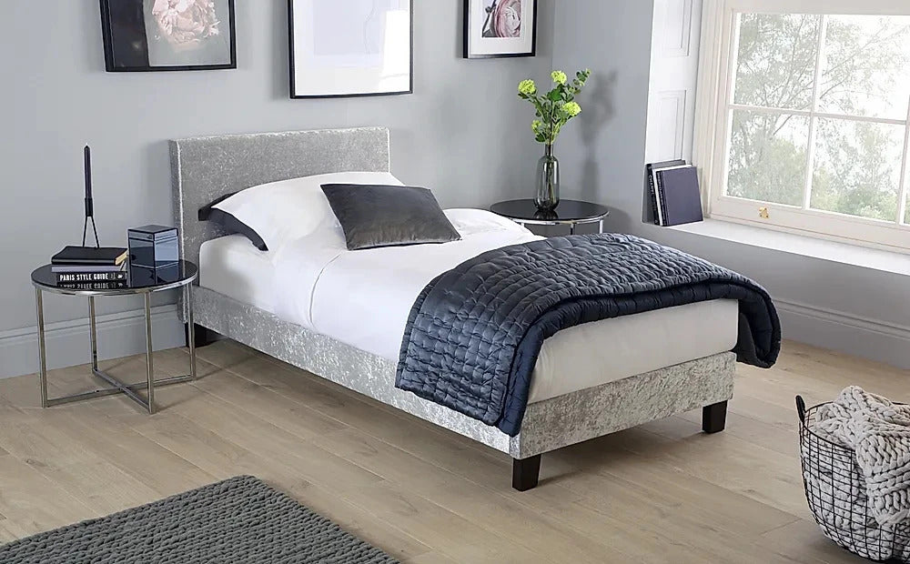 Single Bed: Berlin Style Fabric Single Bed