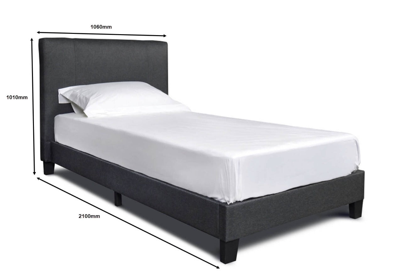 Single Bed Berlin Style Fabric Single Bed