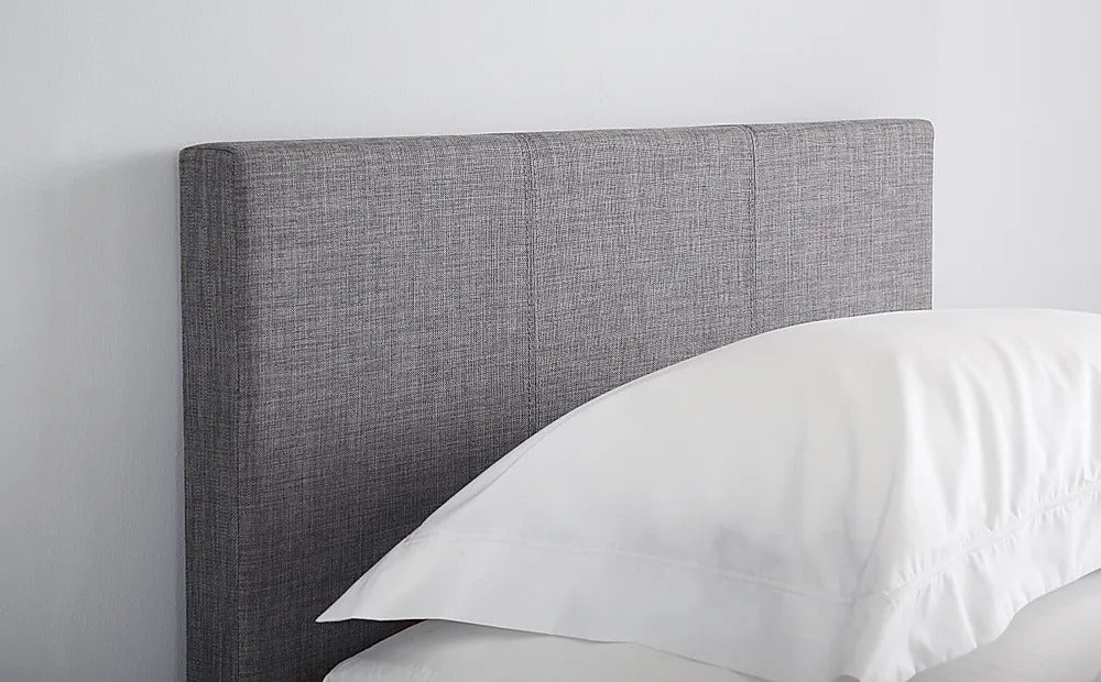 Single Bed: Berlin Style Grey Fabric Single Bed