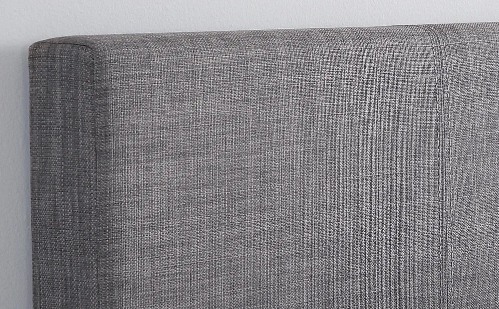 Single Bed: Berlin Style Grey Fabric Single Bed