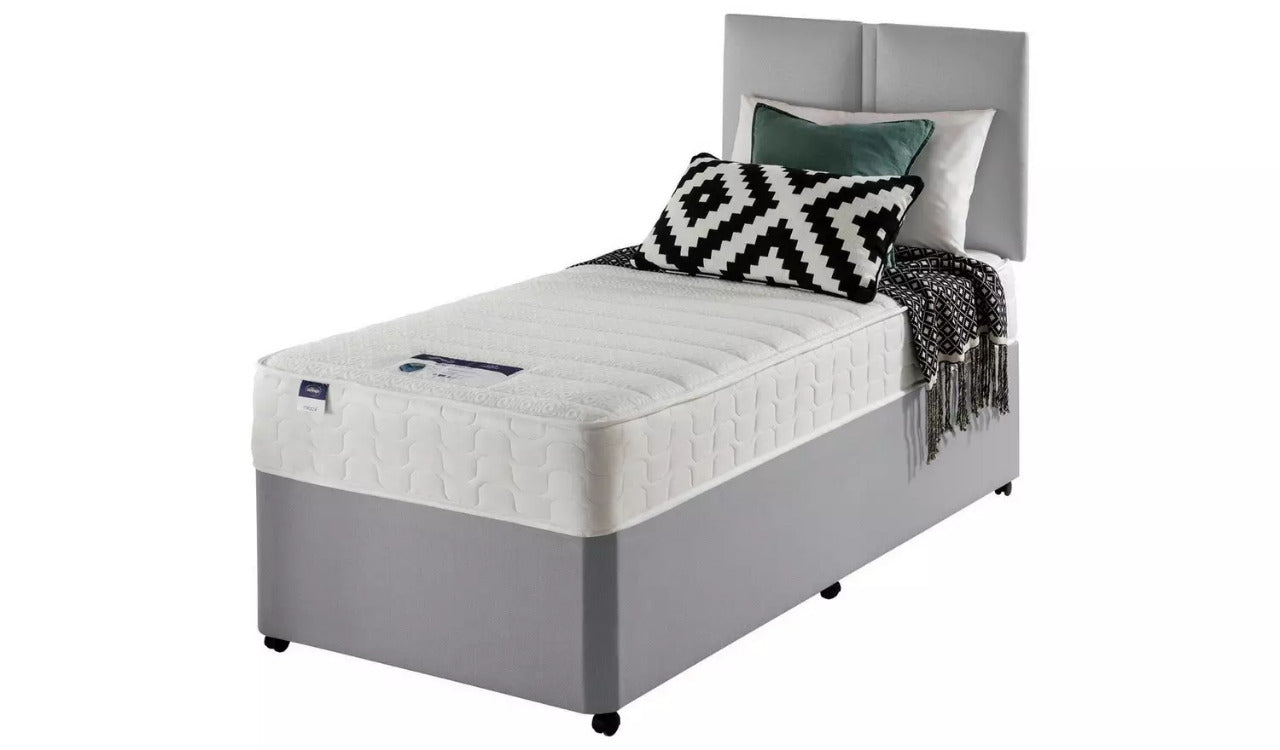 Divan Bed: Light Grey Divan Bed