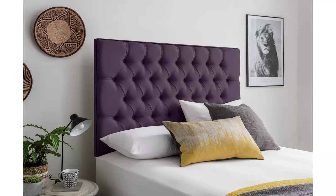 Single Bed: Luxury Fabric 2 Drawer Single Divan Bed