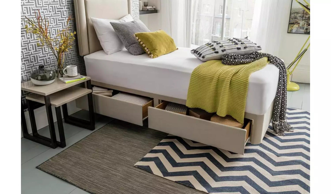 Single Bed: Single 2 Drawer Divan Bed