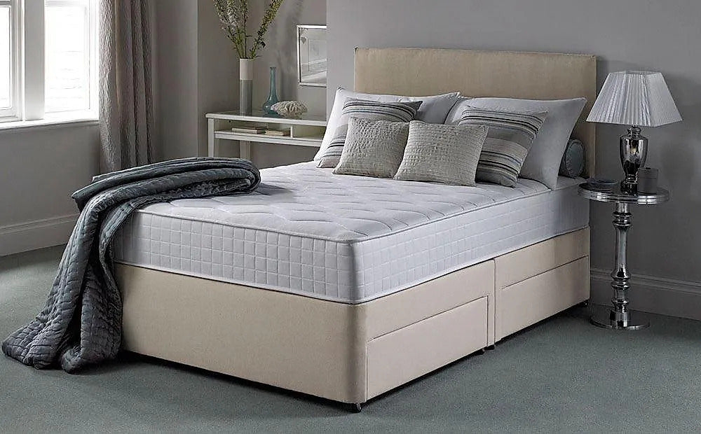 Single Divan Bed: 2 Drawer Single Divan Bed