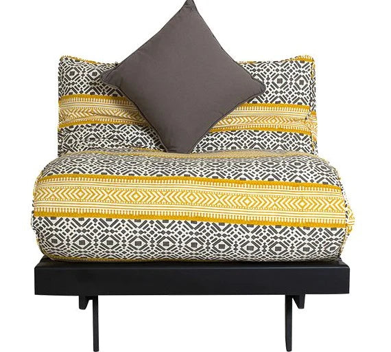 Futon: Wooden Single Futon Sofa Cum Bed