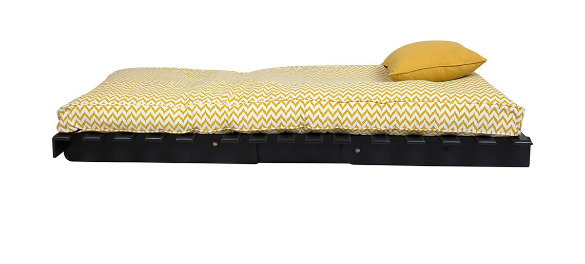 Futon: Wooden Single Futon Sofa Cum Bed
