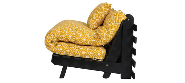 Futon: Wooden Single Futon Sofa Cum Bed