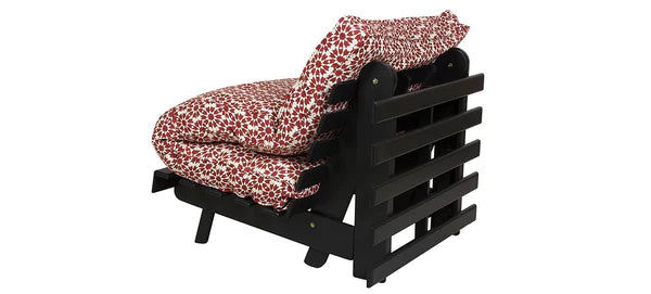 Futon: Wooden Single Futon Sofa Cum Bed
