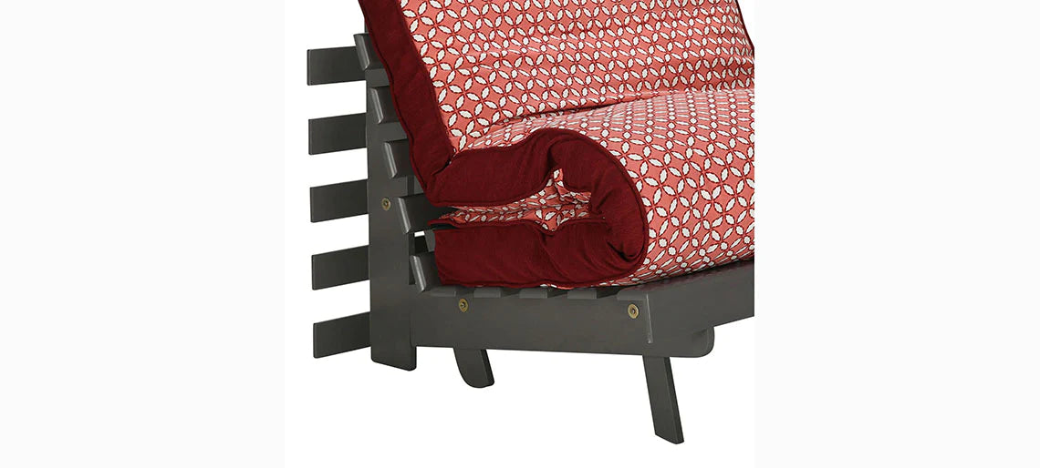 Futon: Wooden Single Futon Sofa Cum Bed