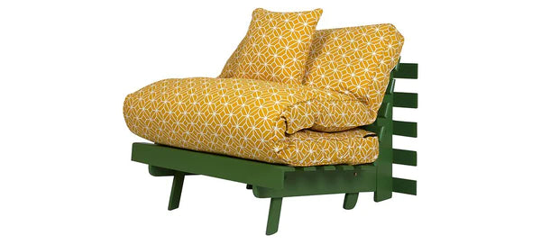 Futon: Wooden Single Futon Sofa Cum Bed