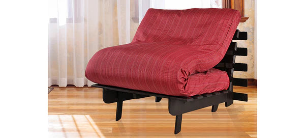 Futon: Wooden Single Futon Sofa Cum Bed