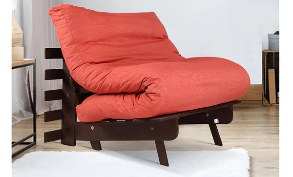 Futon: Wooden Single Futon Sofa Cum Bed