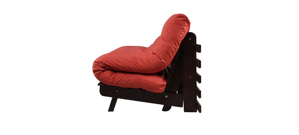 Futon: Wooden Single Futon Sofa Cum Bed