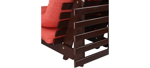 Futon: Wooden Single Futon Sofa Cum Bed