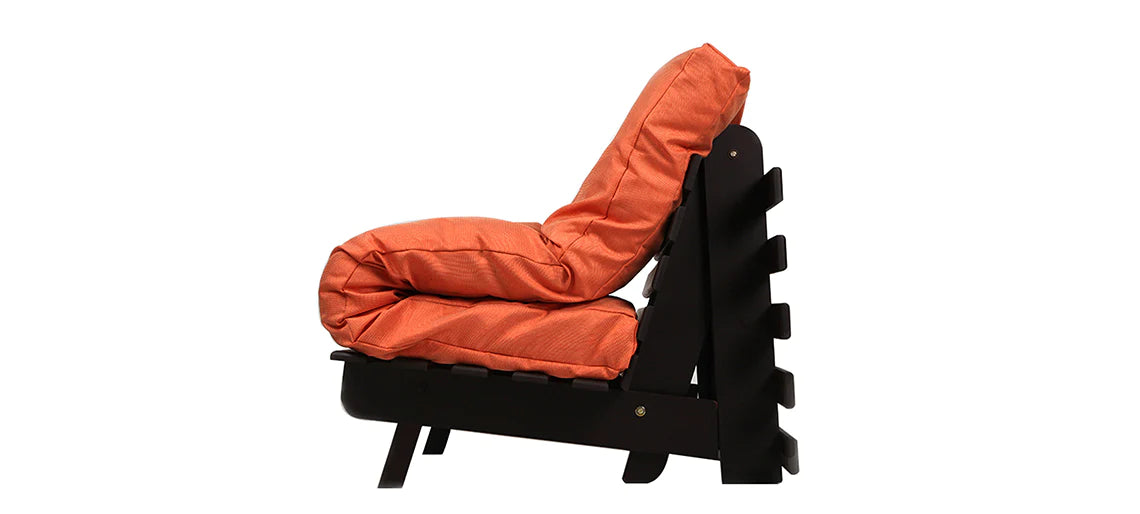 Futon: Wooden Single Futon Sofa Cum Bed