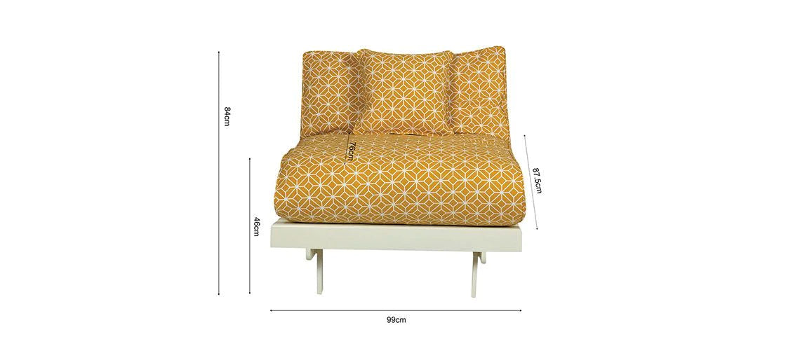 Futon: Wooden Single Futon Sofa Cum Bed