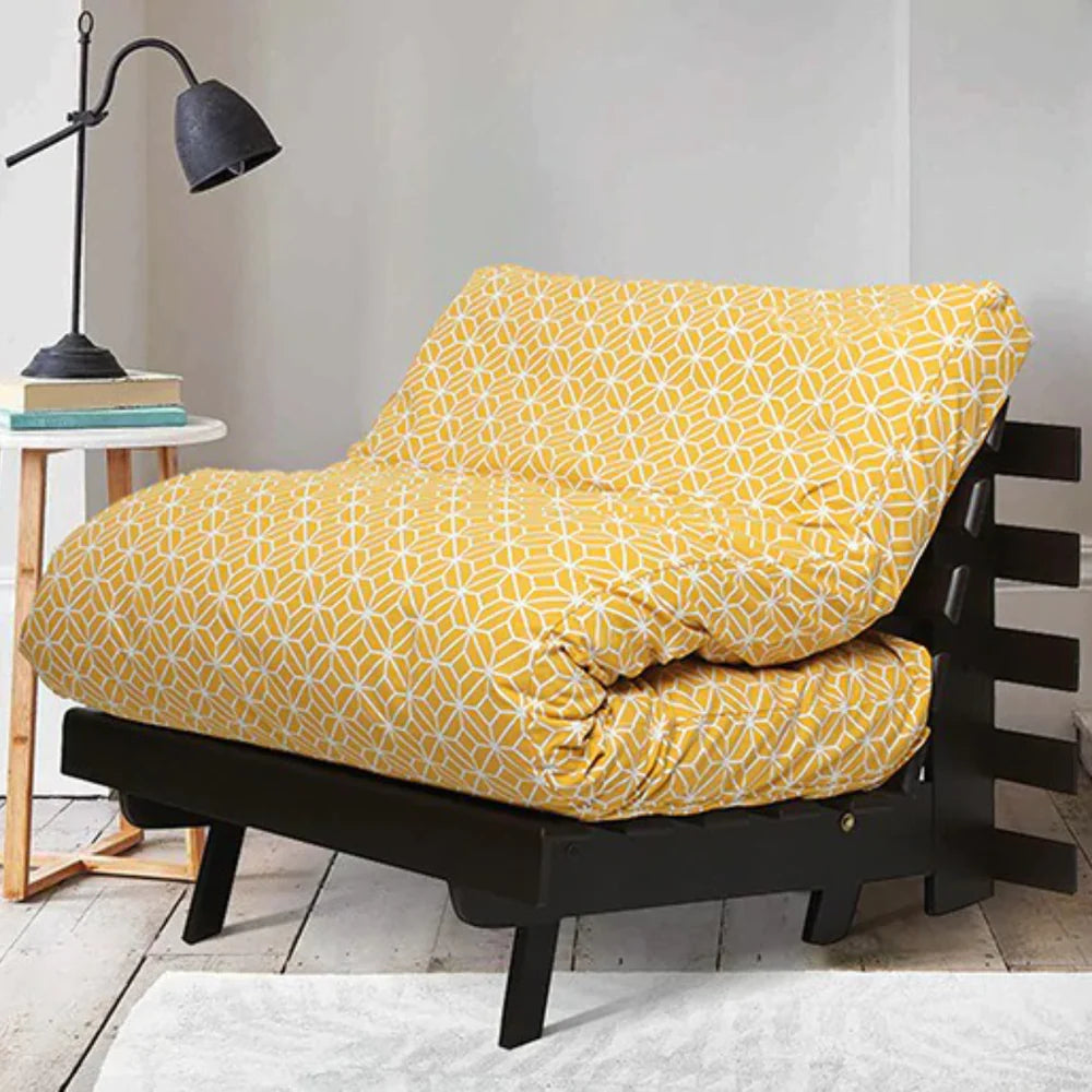 Futon: Wooden Single Futon Sofa Cum Bed