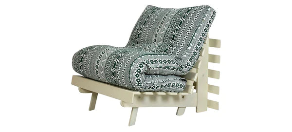 Futon: Wooden Single Futon Sofa Cum Bed