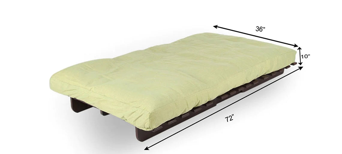 Futon: Wooden Single Futon Sofa Cum Bed