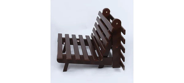 Futon: Wooden Single Futon Sofa Cum Bed