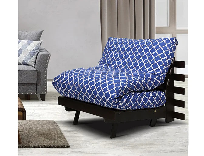 Futon: Wooden Single Futon Sofa Cum Bed